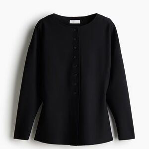 H&M Cardigan with Defined Waist Black